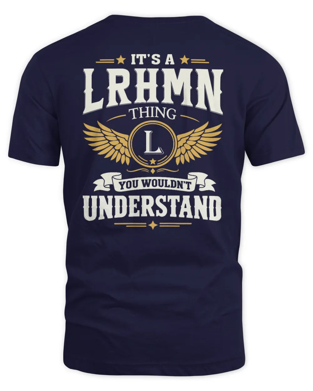 LRHMN KT06-M008 It’s a [NAME] Thing – You Wouldn’t Understand | Personalized Vintage T-Shirt - Unisex Standard T-Shirt - Navy