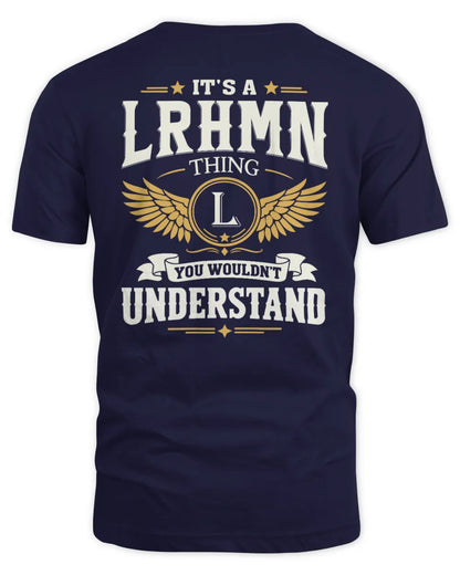 LRHMN KT06-M008 It’s a [NAME] Thing – You Wouldn’t Understand | Personalized Vintage T-Shirt - Unisex Standard T-Shirt - Navy