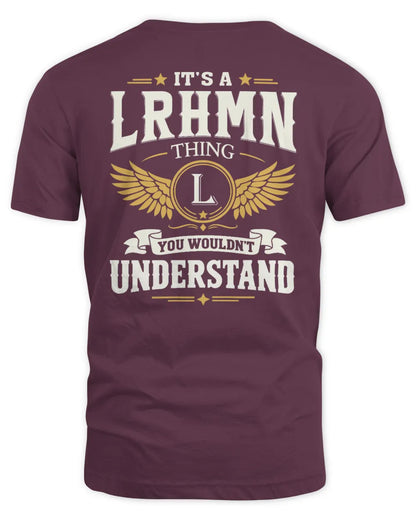 LRHMN KT06-M008 It’s a [NAME] Thing – You Wouldn’t Understand | Personalized Vintage T-Shirt - Unisex Standard T-Shirt - Maroon