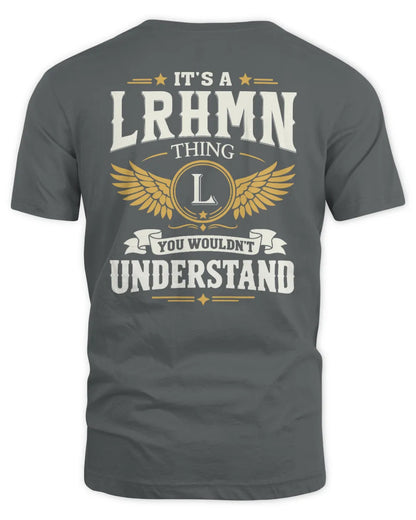 LRHMN KT06-M008 It’s a [NAME] Thing – You Wouldn’t Understand | Personalized Vintage T-Shirt - Unisex Standard T-Shirt - Charcoal