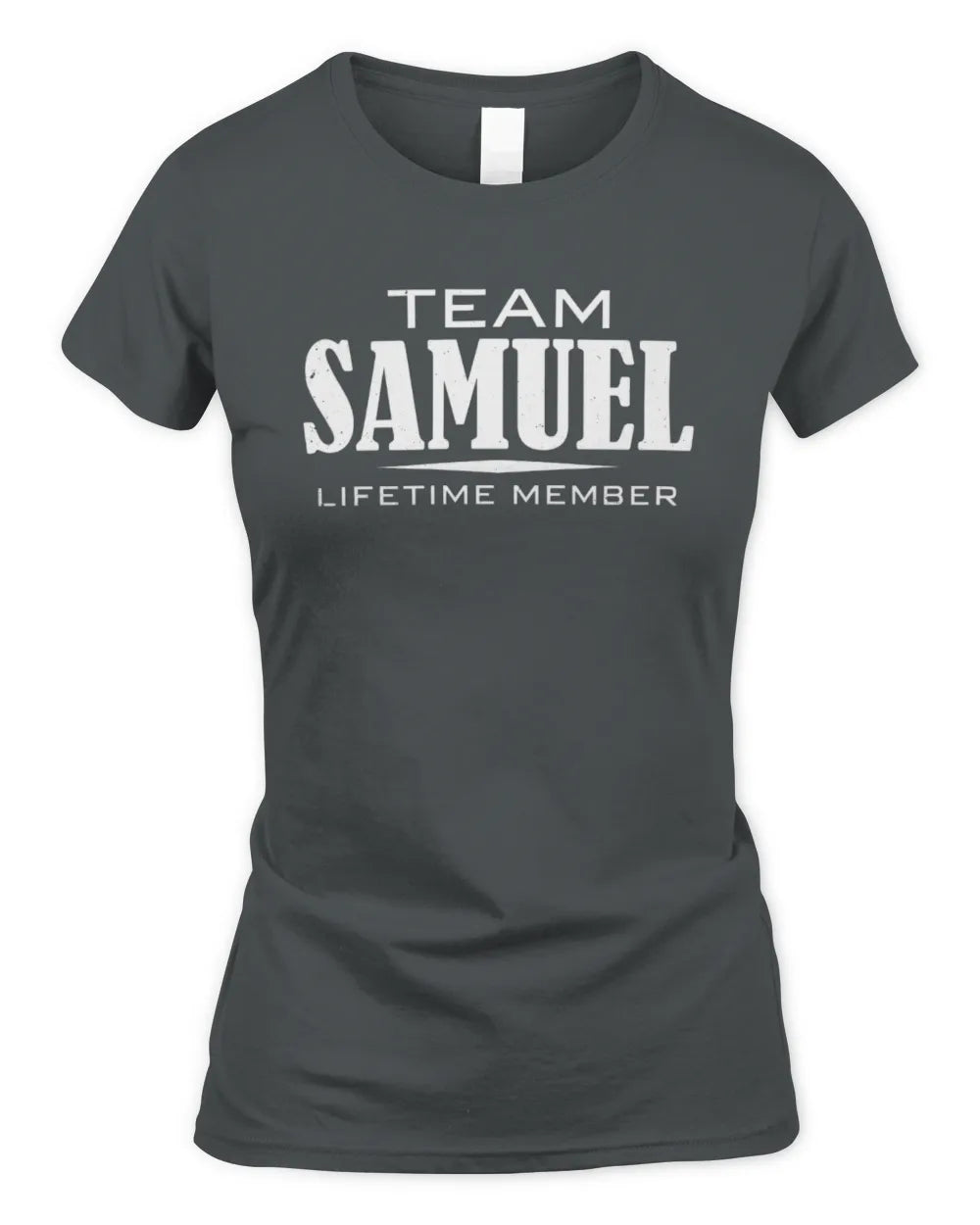 SAMUEL BL62-K4-128 - Personalized “Team NAME Lifetime Member” - Women's Standard T-Shirt - Charcoal