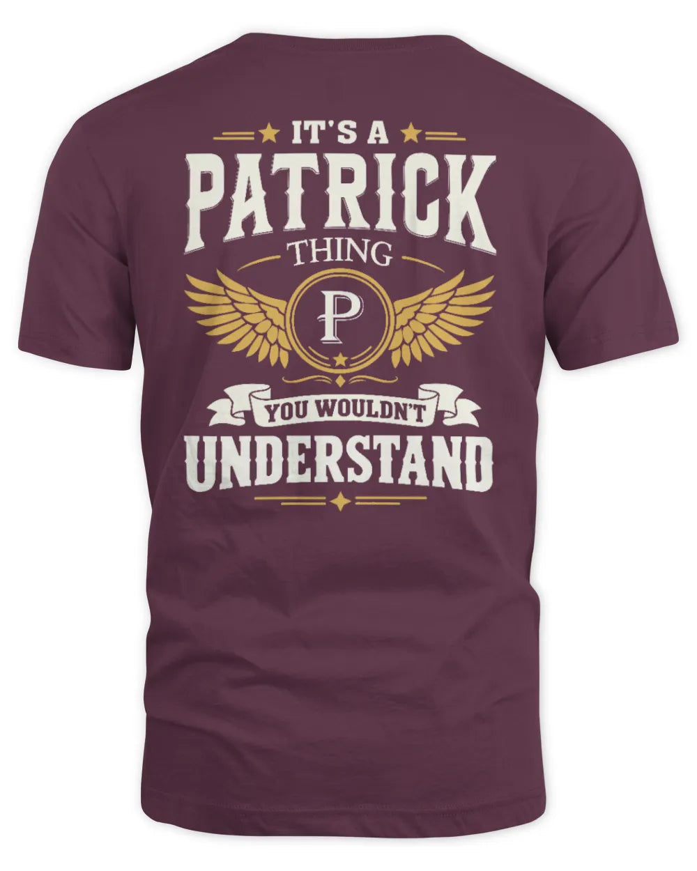 PATRICK KT06-M008 It’s a [NAME] Thing – You Wouldn’t Understand | Personalized Vintage T-Shirt - Unisex Standard T-Shirt - Maroon