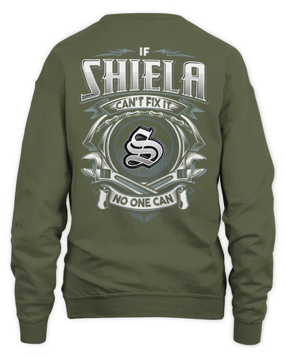 SHIELA AP81-K4-626 - Personalized Ahmed Quote Apparel “If Ahmed Can't Fix It, No One Can” - Unisex Sweatshirt - Military Green