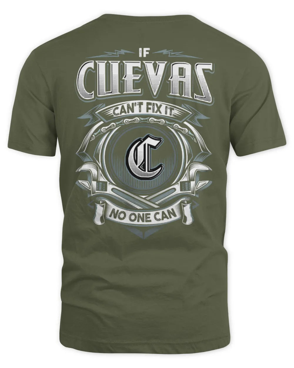 CUEVAS AP81-K4-626 - Personalized Ahmed Quote Apparel “If Ahmed Can't Fix It, No One Can” - Unisex Standard T-Shirt - Military Green