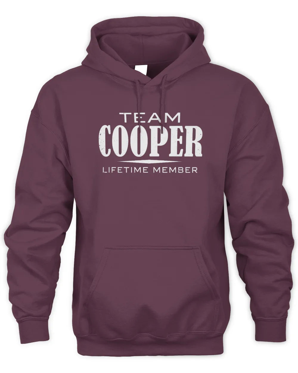 COOPER BL62-K4-128 - Personalized “Team NAME Lifetime Member” - Unisex Hoodie - Maroon