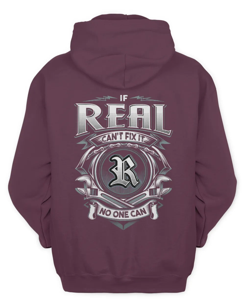 REAL AP81-K4-626 - Personalized Ahmed Quote Apparel “If Ahmed Can't Fix It, No One Can” - Unisex Hoodie - Maroon