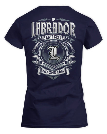 LABRADOR AP81-K4-626 - Personalized Ahmed Quote Apparel “If Ahmed Can't Fix It, No One Can” - Women's Standard T-Shirt - Navy