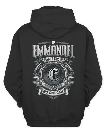 EMMANUEL AP81-K4-626 - Personalized Ahmed Quote Apparel “If Ahmed Can't Fix It, No One Can” - Unisex Hoodie - Black