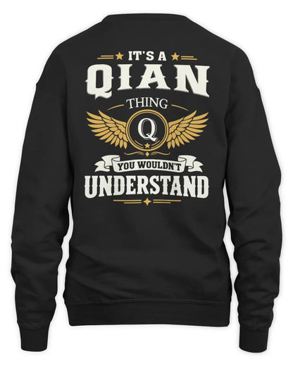 QIAN KT06-M008 It’s a [NAME] Thing – You Wouldn’t Understand | Personalized Vintage T-Shirt - Unisex Sweatshirt - Black