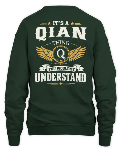 QIAN KT06-M008 It’s a [NAME] Thing – You Wouldn’t Understand | Personalized Vintage T-Shirt - Unisex Sweatshirt - Forest Green