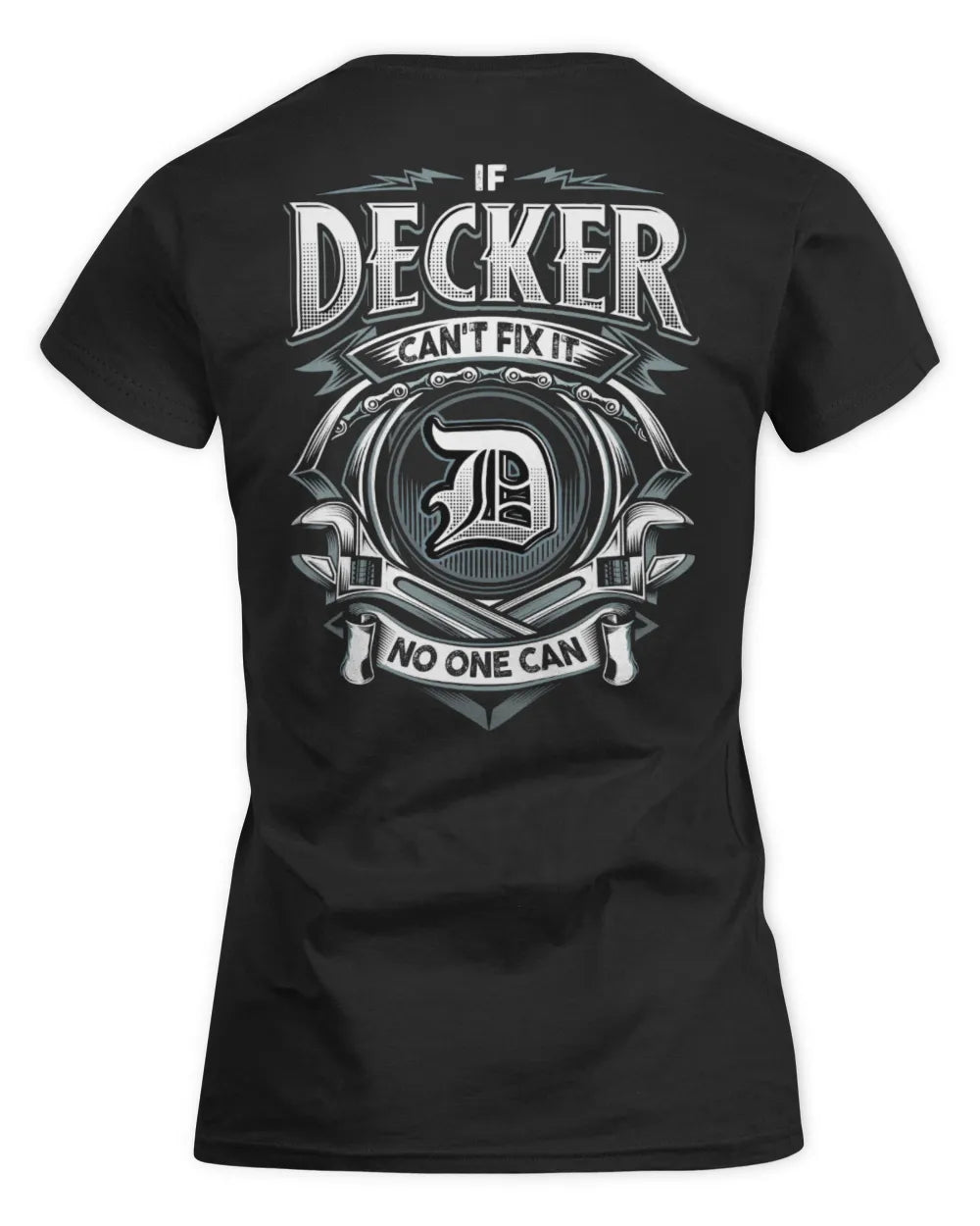DECKER AP81-K4-626 - Personalized Ahmed Quote Apparel “If Ahmed Can't Fix It, No One Can” - Women's Standard T-Shirt - Black