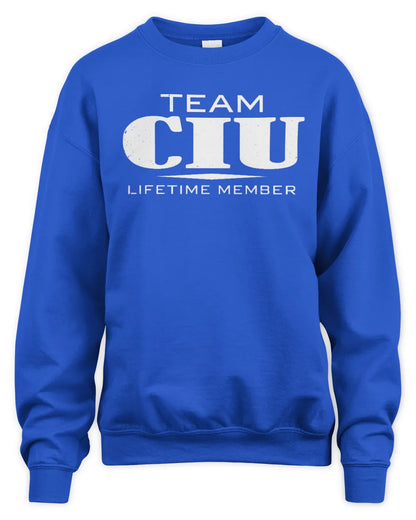 CIU BL62-K4-128 - Personalized “Team NAME Lifetime Member” - Unisex Sweatshirt - Royal