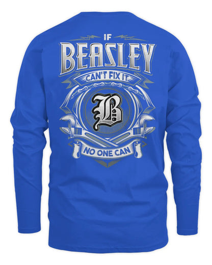 BEASLEY AP81-K4-626 - Personalized Ahmed Quote Apparel “If Ahmed Can't Fix It, No One Can” - Men's Long Sleeved T-Shirt - Royal