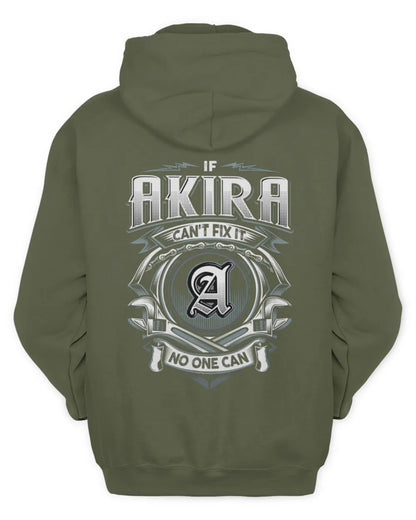 AKIRA AP81-K4-626 - Personalized Ahmed Quote Apparel “If Ahmed Can't Fix It, No One Can” - Unisex Hoodie - Military Green