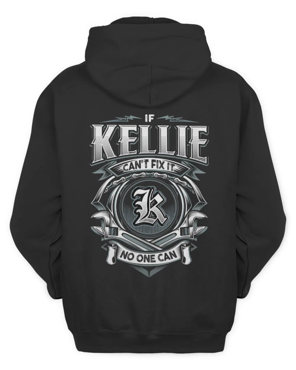 KELLIE AP81-K4-626 - Personalized Ahmed Quote Apparel “If Ahmed Can't Fix It, No One Can” - Unisex Hoodie - Black