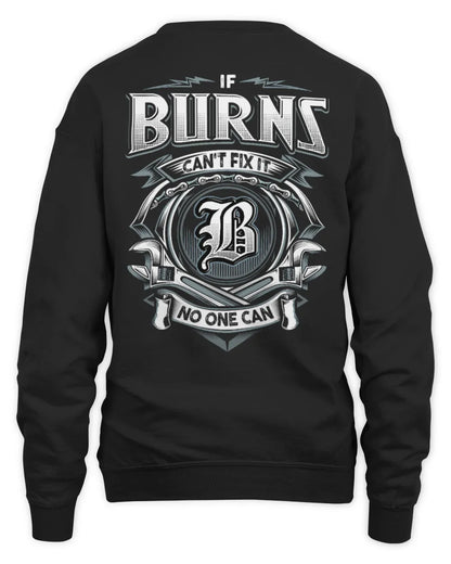 BURNS AP81-K4-626 - Personalized Ahmed Quote Apparel “If Ahmed Can't Fix It, No One Can” - Unisex Sweatshirt - Black
