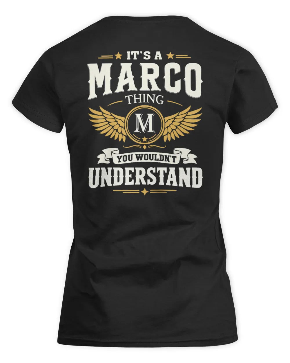 MARCO KT06-M008 It’s a [NAME] Thing – You Wouldn’t Understand | Personalized Vintage T-Shirt - Women's Standard T-Shirt - Black