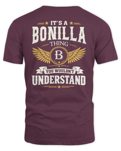 BONILLA KT06-M008 It’s a [NAME] Thing – You Wouldn’t Understand | Personalized Vintage T-Shirt - Unisex Standard T-Shirt - Maroon