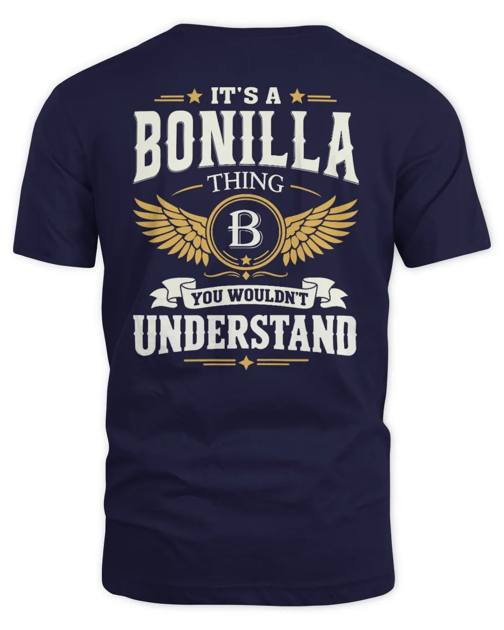 BONILLA KT06-M008 It’s a [NAME] Thing – You Wouldn’t Understand | Personalized Vintage T-Shirt - Unisex Standard T-Shirt - Navy
