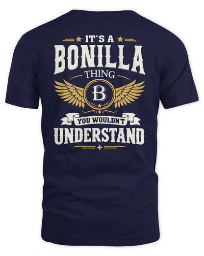 BONILLA KT06-M008 It’s a [NAME] Thing – You Wouldn’t Understand | Personalized Vintage T-Shirt - Unisex Standard T-Shirt - Navy