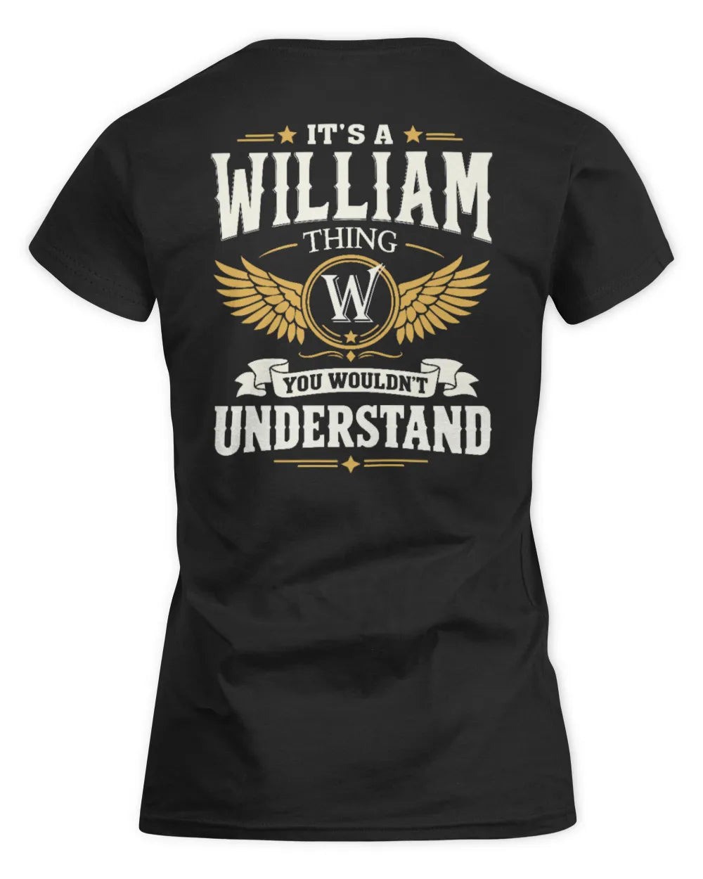 WILLIAM KT06-M008 It’s a [NAME] Thing – You Wouldn’t Understand | Personalized Vintage T-Shirt - Women's Standard T-Shirt - Black