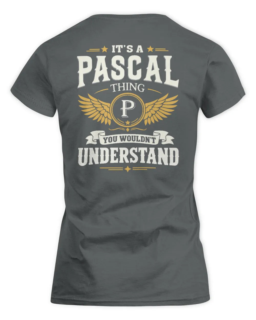 PASCAL KT06-M008 It’s a [NAME] Thing – You Wouldn’t Understand | Personalized Vintage T-Shirt - Women's Standard T-Shirt - Charcoal