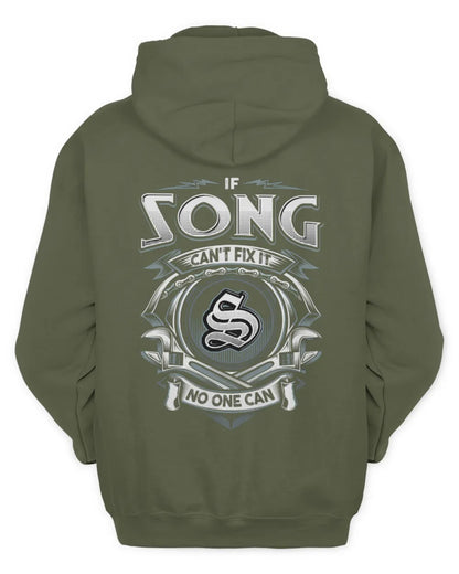 SONG AP81-K4-626 - Personalized Ahmed Quote Apparel “If Ahmed Can't Fix It, No One Can” - Unisex Hoodie - Military Green
