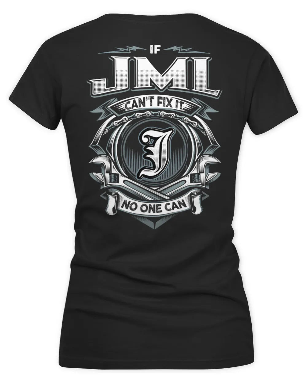 JML AP81-K4-626 - Personalized Ahmed Quote Apparel “If Ahmed Can't Fix It, No One Can” - Women's V-Neck T-Shirt - Black