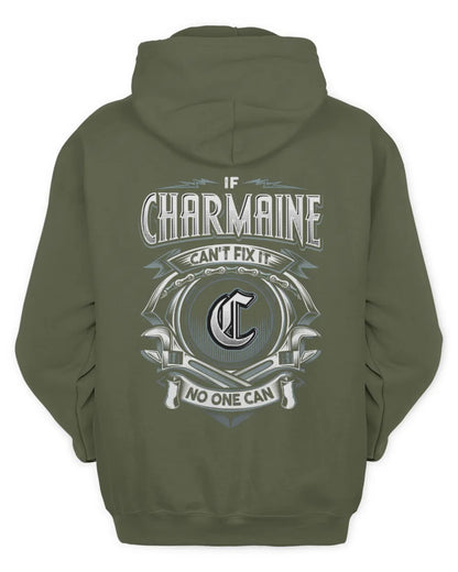 CHARMAINE AP81-K4-626 - Personalized Ahmed Quote Apparel “If Ahmed Can't Fix It, No One Can” - Unisex Hoodie - Military Green