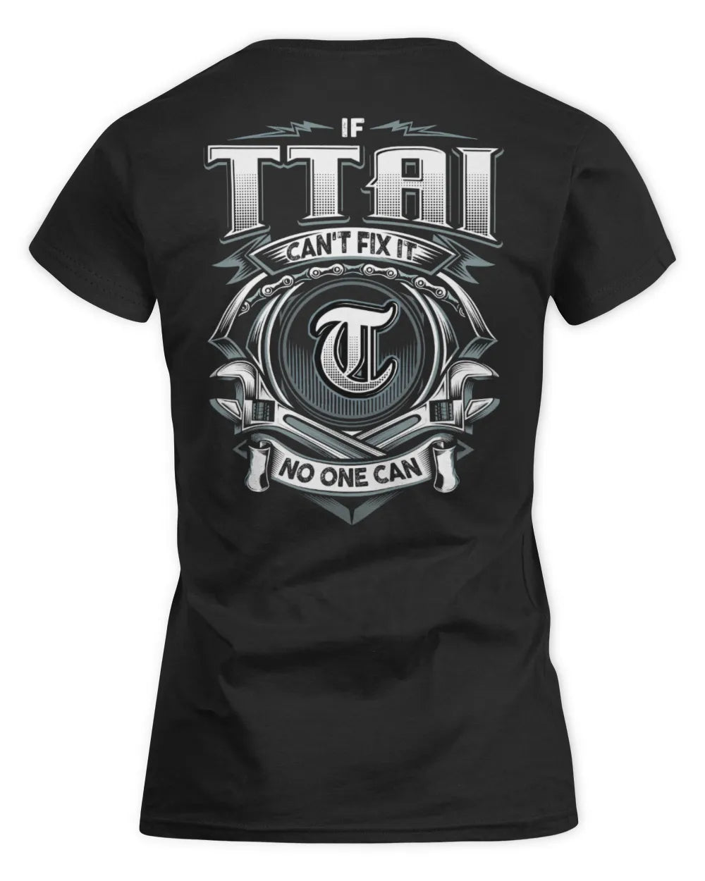 TTAI AP81-K4-626 - Personalized Ahmed Quote Apparel “If Ahmed Can't Fix It, No One Can” - Women's Standard T-Shirt - Black