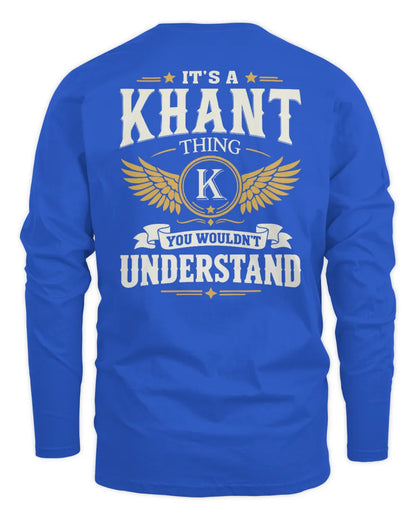 KHANT KT06-M008 It’s a [NAME] Thing – You Wouldn’t Understand | Personalized Vintage T-Shirt - Men's Long Sleeved T-Shirt - Royal