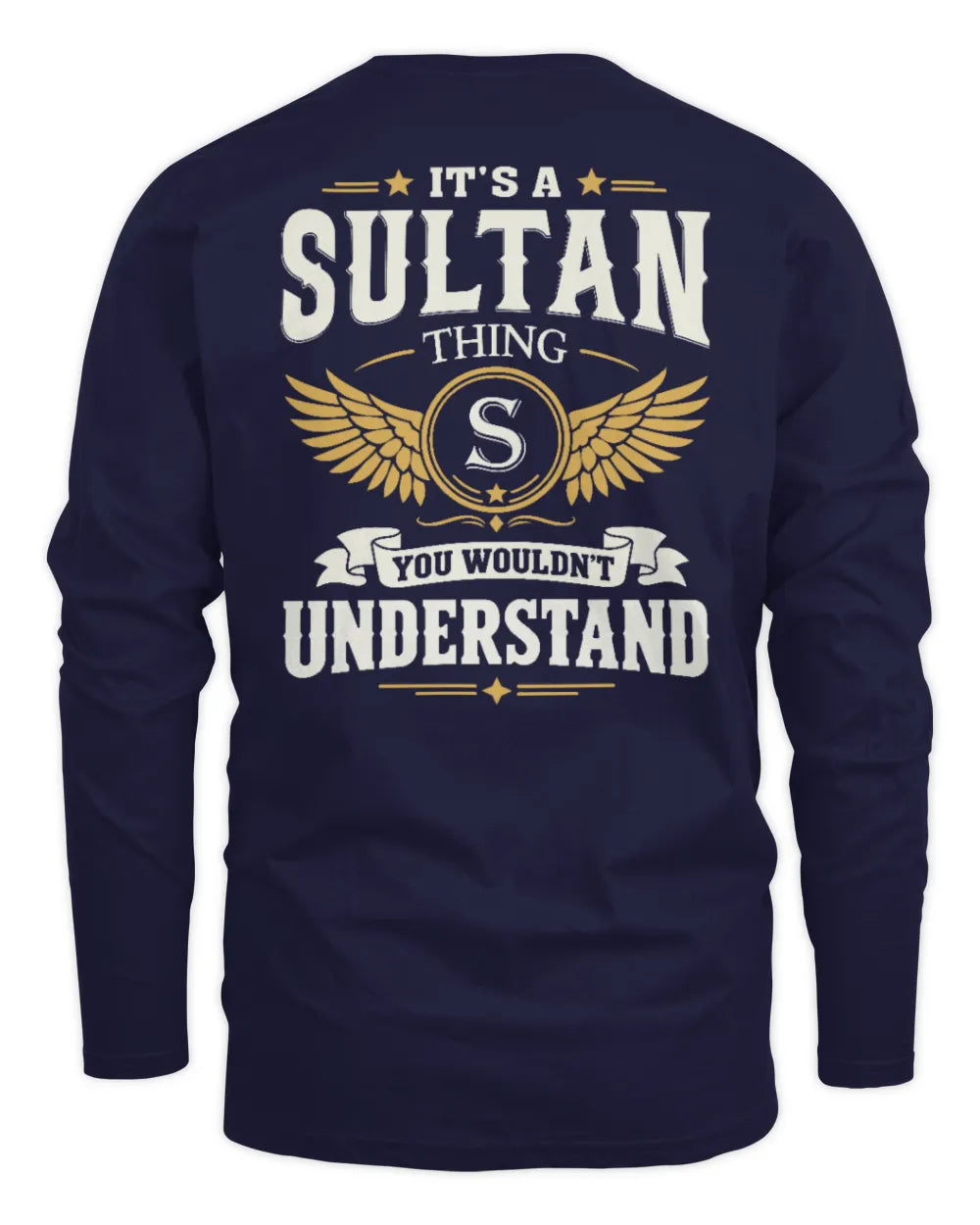 SULTAN KT06-M008 It’s a [NAME] Thing – You Wouldn’t Understand | Personalized Vintage T-Shirt - Men's Long Sleeved T-Shirt - Navy