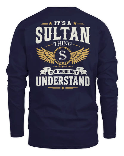 SULTAN KT06-M008 It’s a [NAME] Thing – You Wouldn’t Understand | Personalized Vintage T-Shirt - Men's Long Sleeved T-Shirt - Navy