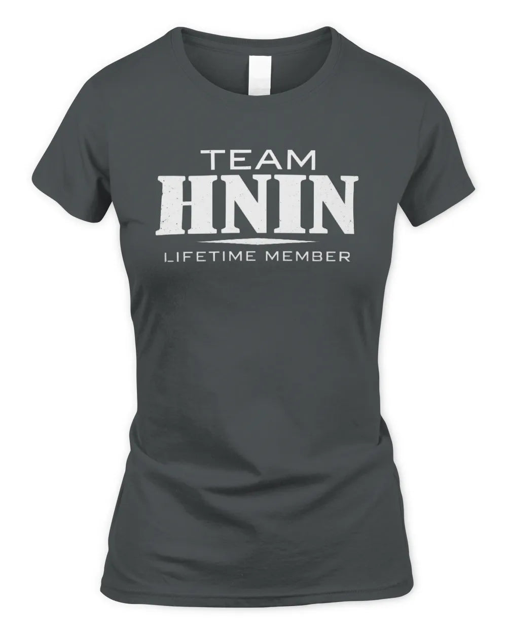 HNIN BL62-K4-128 - Personalized “Team NAME Lifetime Member” - Women's Standard T-Shirt - Charcoal