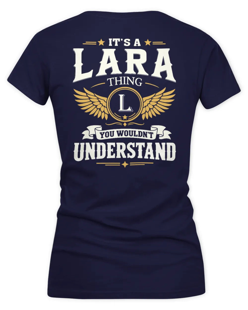 LARA KT06-M008 It’s a [NAME] Thing – You Wouldn’t Understand | Personalized Vintage T-Shirt - Women's V-Neck T-Shirt - Navy