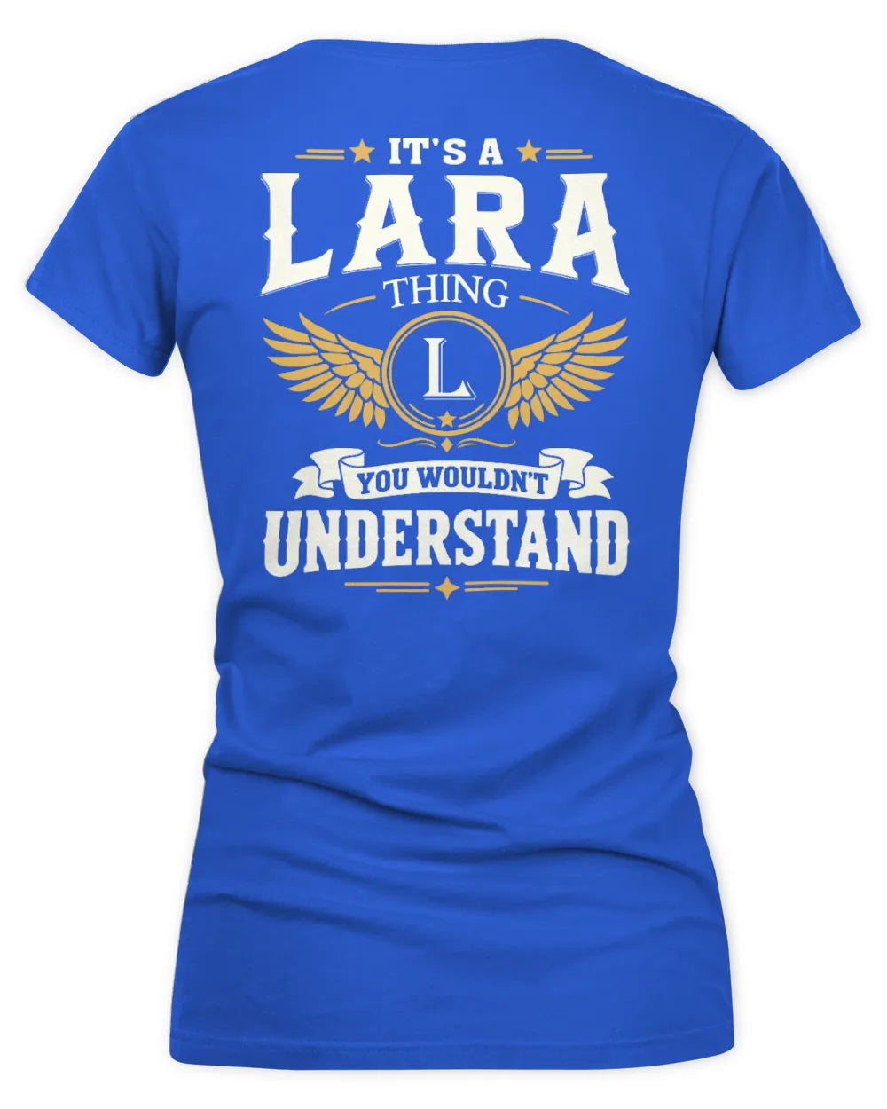 LARA KT06-M008 It’s a [NAME] Thing – You Wouldn’t Understand | Personalized Vintage T-Shirt - Women's V-Neck T-Shirt - Royal