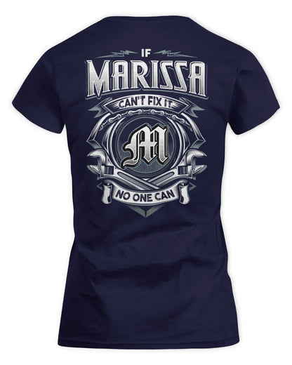 MARISSA AP81-K4-626 - Personalized Ahmed Quote Apparel “If Ahmed Can't Fix It, No One Can” - Women's Standard T-Shirt - Navy