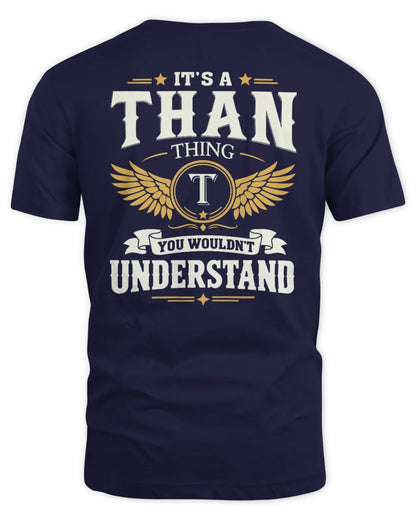 THAN KT06-M008 It’s a [NAME] Thing – You Wouldn’t Understand | Personalized Vintage T-Shirt - Unisex Standard T-Shirt - Navy