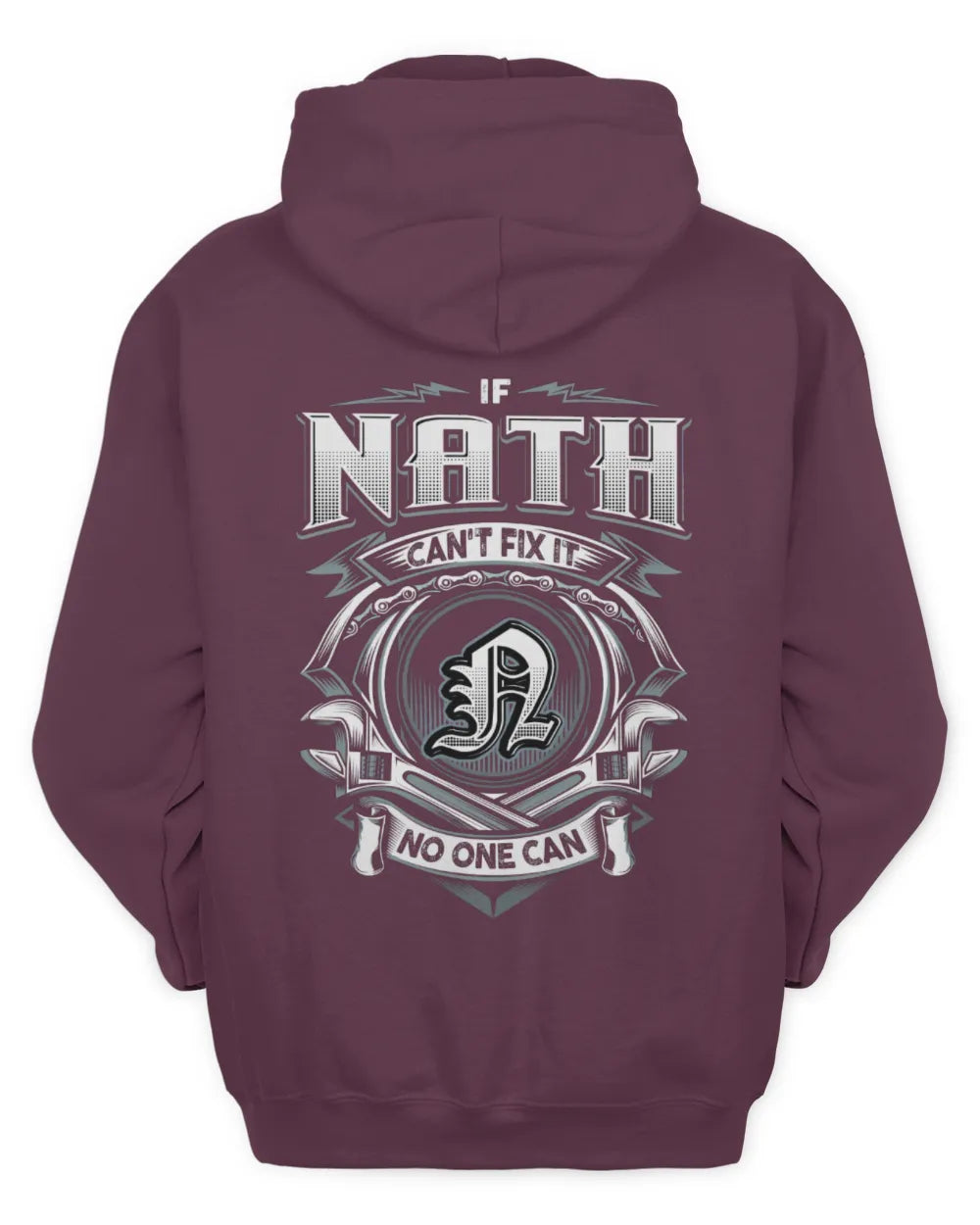 NATH AP81-K4-626 - Personalized Ahmed Quote Apparel “If Ahmed Can't Fix It, No One Can” - Unisex Hoodie - Maroon