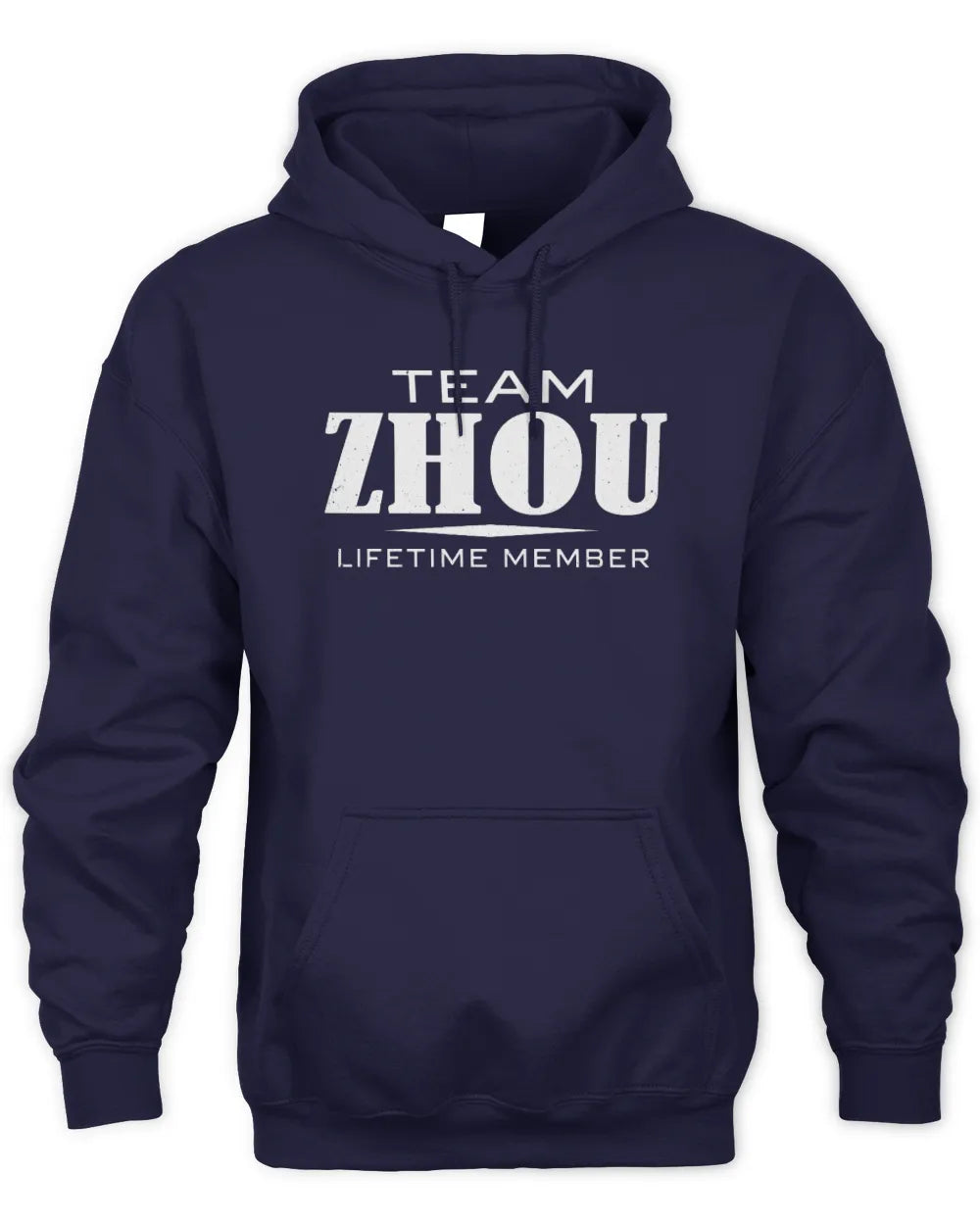ZHOU BL62-K4-128 - Personalized “Team NAME Lifetime Member” - Unisex Hoodie - Navy