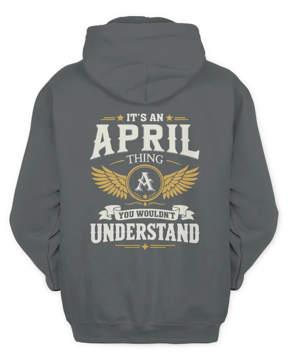 APRIL KT06-M008 It’s a [NAME] Thing – You Wouldn’t Understand | Personalized Vintage T-Shirt - Unisex Hoodie - Charcoal