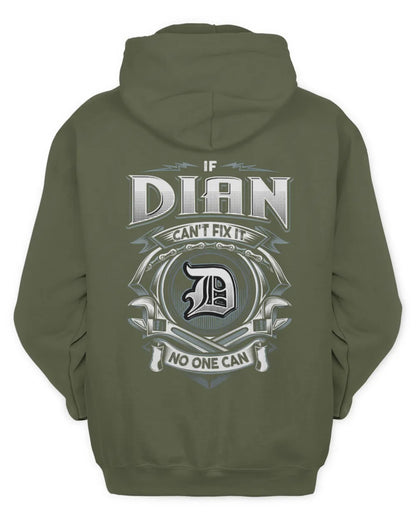 DIAN AP81-K4-626 - Personalized Ahmed Quote Apparel “If Ahmed Can't Fix It, No One Can” - Unisex Hoodie - Military Green