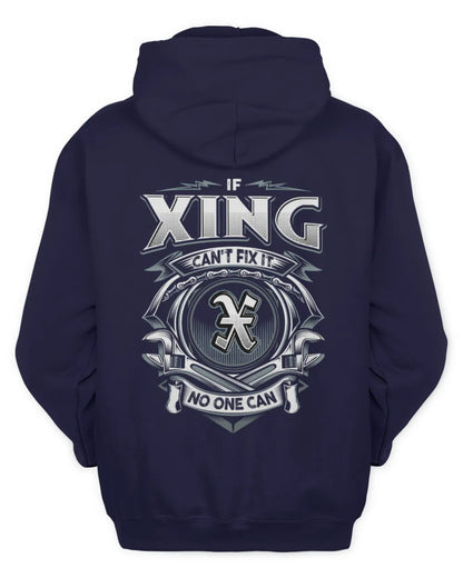 XING AP81-K4-626 - Personalized Ahmed Quote Apparel “If Ahmed Can't Fix It, No One Can” - Unisex Hoodie - Navy