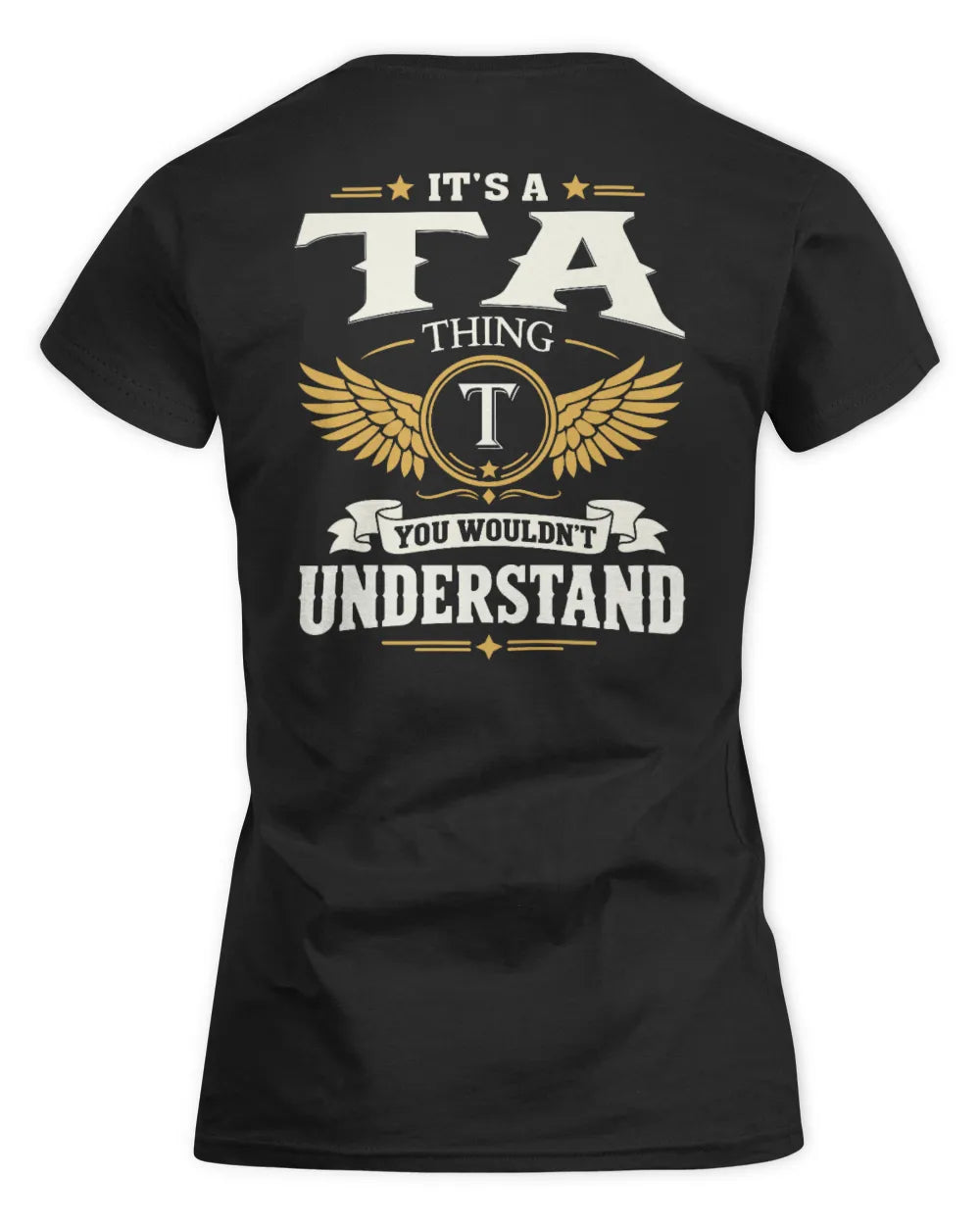 TA KT06-M008 It’s a [NAME] Thing – You Wouldn’t Understand | Personalized Vintage T-Shirt - Women's Standard T-Shirt - Black