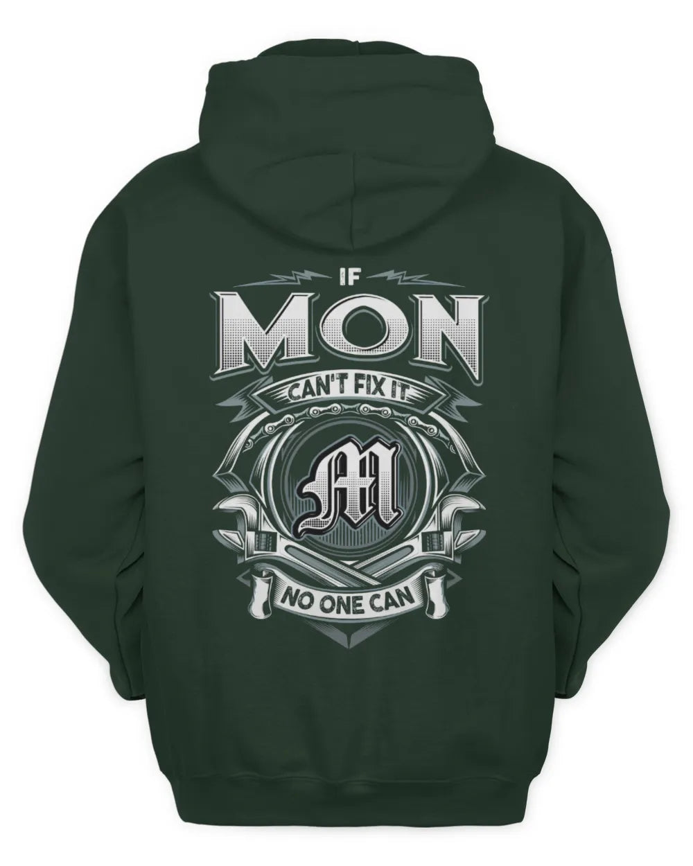 MON AP81-K4-626 - Personalized Ahmed Quote Apparel “If Ahmed Can't Fix It, No One Can” - Unisex Hoodie - Forest Green