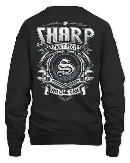 SHARP AP81-K4-626 - Personalized Ahmed Quote Apparel “If Ahmed Can't Fix It, No One Can” - Unisex Sweatshirt - Black