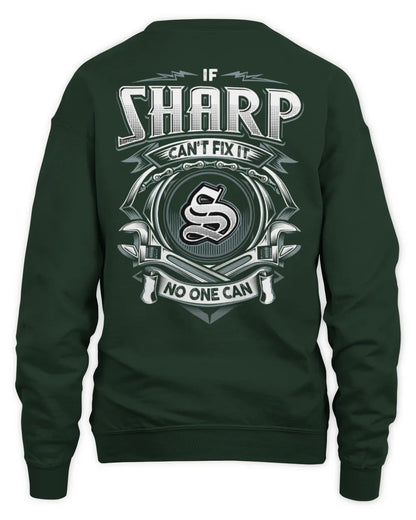 SHARP AP81-K4-626 - Personalized Ahmed Quote Apparel “If Ahmed Can't Fix It, No One Can” - Unisex Sweatshirt - Forest Green
