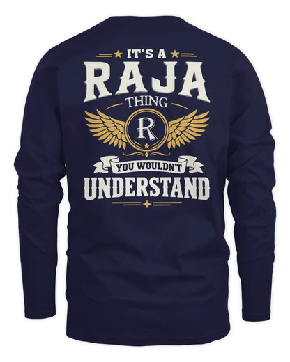 RAJA KT06-M008 It’s a [NAME] Thing – You Wouldn’t Understand | Personalized Vintage T-Shirt - Men's Long Sleeved T-Shirt - Navy