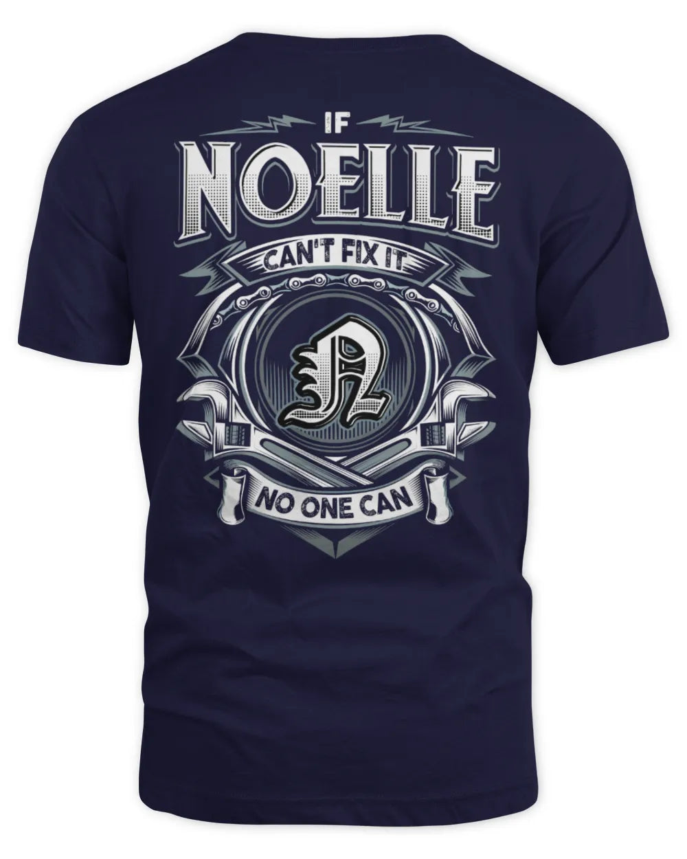 NOELLE AP81-K4-626 - Personalized Ahmed Quote Apparel “If Ahmed Can't Fix It, No One Can” - Unisex Standard T-Shirt - Navy