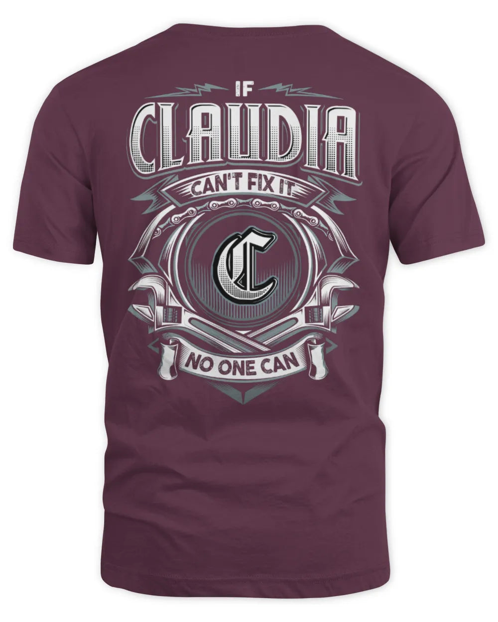 CLAUDIA AP81-K4-626 - Personalized Ahmed Quote Apparel “If Ahmed Can't Fix It, No One Can” - Unisex Standard T-Shirt - Maroon